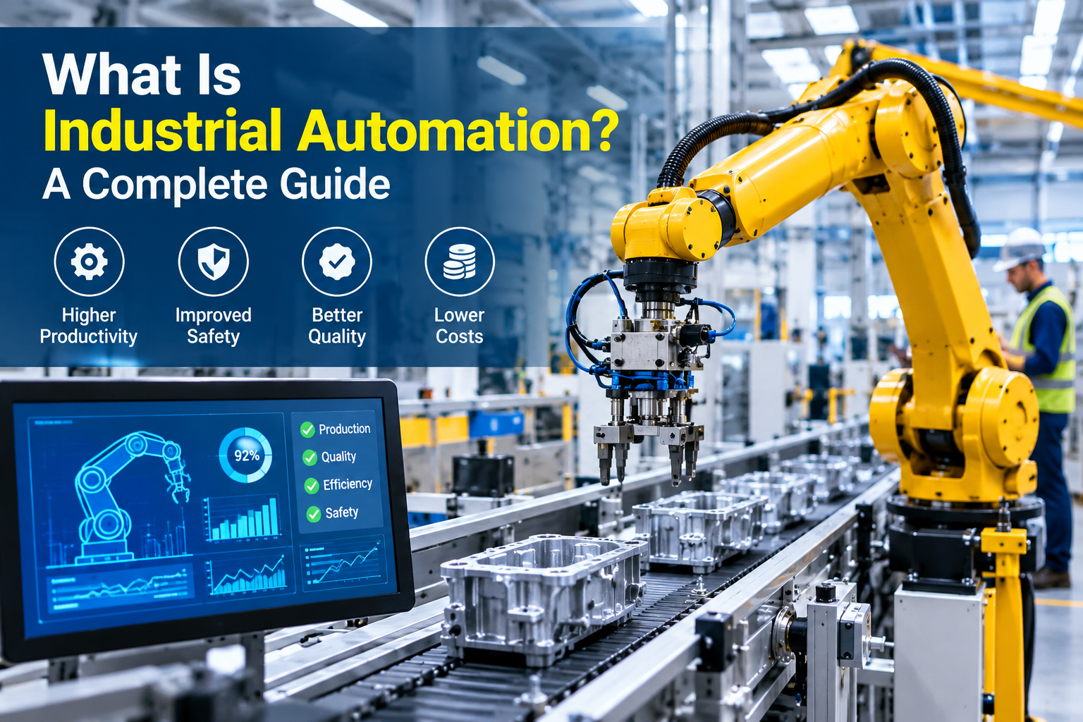 What is industrial automation in a modern factory