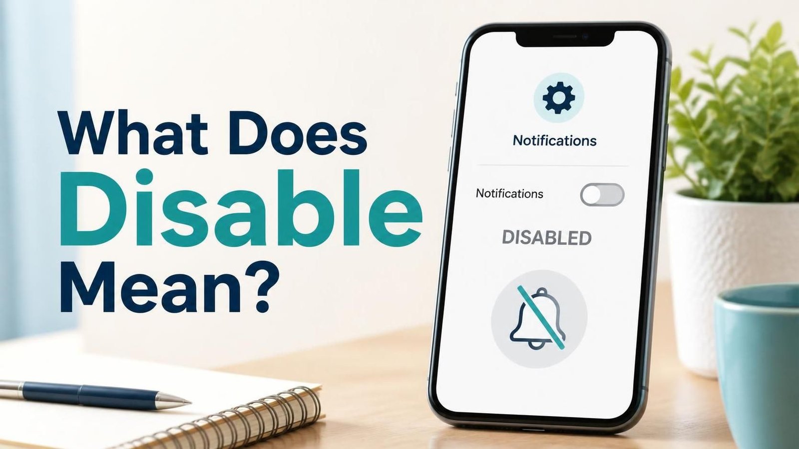 what does disable mean
